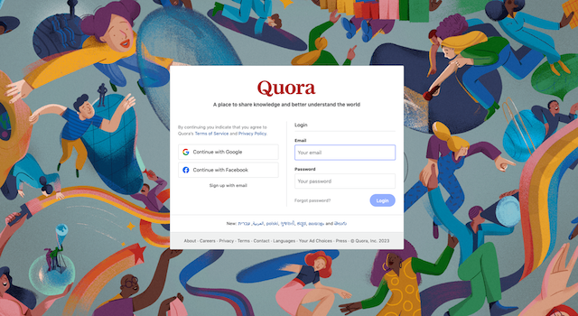 Quora Login